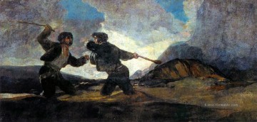 Francisco Goya Werke - Kampf mit Knüppeln Francisco de Goya